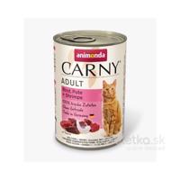 Animonda Carny Cat Adult Beef Turkey+Shrimps 6x400g