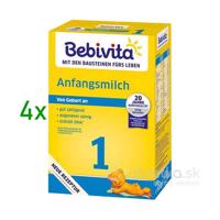 BEBIVITA 1 počiatočná mliečna dojčenská výživa od narodenia 4x500g