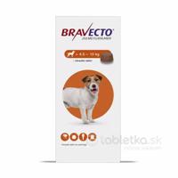 Bravecto S Dog (4,5-10kg) 250mg žuvacia tableta pre malé psy