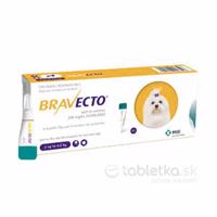 Bravecto Spot-On Dog XS 112,5mg roztok pre veľmi malé psy (2-4,5kg) 0,4ml