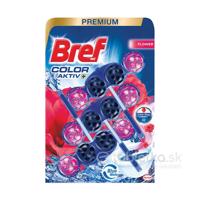 Bref Color Aktiv Flower tuhý WC blok 3x50g