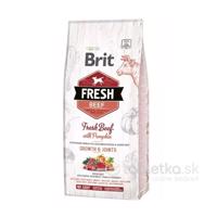 Brit Fresh Puppy Large granule hovädzie s tekvicou 12kg