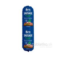 Brit Premium Dog Turkey & Peas saláma pre psy 800g