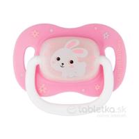 Canpol Babies Silikónový cumlík Bunny & Company rúžový, symetrický 0-6m
