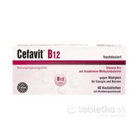 Cefavit B12 Vitamin s malinovou príchuťou 60tbl
