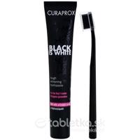 CURAPROX Black is White zubná pasta 90 ml + zubná kefka CS 5460