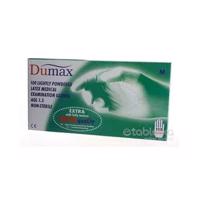 DUMAX RUKAVICE latexové vyšetrovacie nesterilné pudrované, veľkosť M; 1x100ks