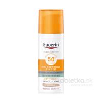 Eucerin Dry Touch Oil Control SPF 50+ krémový gél na opaľovanie na tvár stredne tmavý 50ml