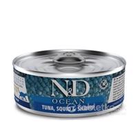 Farmina N&D Cat Ocean Adult, Tuna, Squid & Shrimp konzerva pre mačky 70g