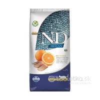 Farmina N&D cat OCEAN (GF) adult, neutered, herring & orange 5kg