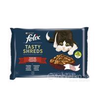 Felix Tasty shreds hovädzie a kura v šťave 4x80g