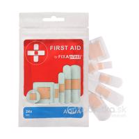 FIXAplast FIRST AID AQUA náplasť MIX vodeodolná, rôzne veľkosti a tvary 24ks