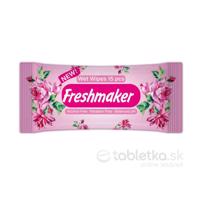 Freshmaker vlhčené obrúsky Wet Wipes RUŽA bez alkoholu 15ks