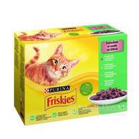 Friskies Cat Multipack hovädzie a kura a tuniak a treska 12x85g