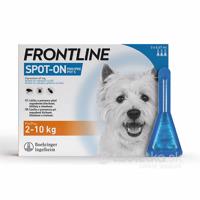 Frontline Spot-on pre psy S (na kožu, pipeta, psy 2-10kg) 3x0,67ml
