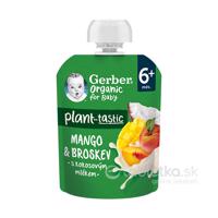 Gerber Organic Kapsička Mango, broskyňa, kokos 6m+, 80g