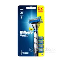 Gillette MACH 3 Turbo holiaci strojček + 5 náhradných hlavíc