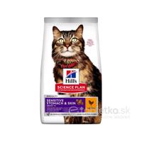 Hills SP Fe Adult Sensitive Stomach&Skin Chicken 1,5kg