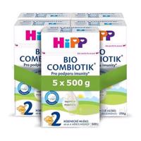 HiPP 2 BIO Combiotik následná mliečna dojčenská výživa 6m+, 5x500g