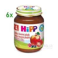 HiPP Príkrm BIO Jablká s lesnými plodmi 4-6m 6x125g