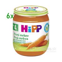 HiPP Príkrm BIO Prvá mrkva zeleninový 4m+, 6x125g