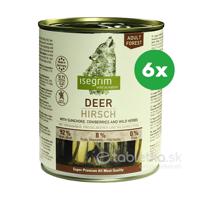 Isegrim Dog Adult Deer+Sunchoke konzerva pre psy 6x800g