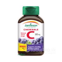 Jamieson Vitamín C 500mg príchuť hrozno na cmúľanie 120 tbl