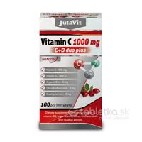 JutaVit Vitamín C 1000mg + D3 2000IU duo plus 100tbl