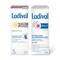 Ladival URBAN fluid 50+SPF krém na ochranu tváre pri opaľovaní 50ml + Akut Face sérum po opaľovaní 50ml