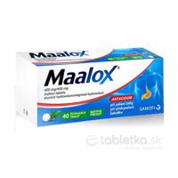 Maalox 40 žuvacích tabliet