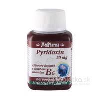 MedPharma PYRIDOXÍN 20 mg (vitamín B6) tbl 30+7 zadarmo (37 ks)