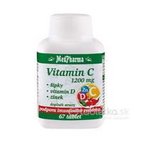 MedPharma Vitamín C 1200mg šípky, vitamín D, zinok 67tbl