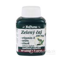 MedPharma ZELENÝ ČAJ 200 MG + Vit. E + Se + Zn 67 ks