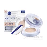 NIVEA CELLULAR CUSHION tónovací krém v hubke, 03 tmavší odtieň 15ml