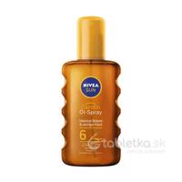 Nivea Sun SPF6 opaľovací olej v spreji s karoténom 200ml