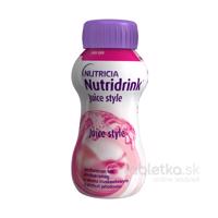 Nutridrink Juice Style s jahodovou príchuťou 24x200ml