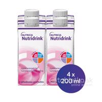 Nutridrink s jahodovou príchuťou 4x200ml