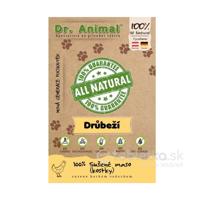 Pamlsok pre psov Dr. Animal hydinové sušené mäsové kocky 80g