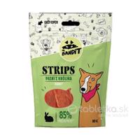 Pamlsok pre psov Mr. Bandit Strips králik 80g