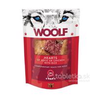 Pamlsok pre psov Woolf Hearts of Duck or Chicken with Rice 100g