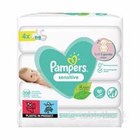 Pampers vlhčené obrúsky Sensitive 4x52ks