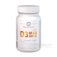 Pharma Activ Vitamin D3 MAX 4000 I.U. 30tbl