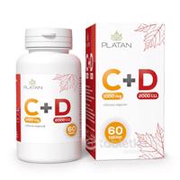 PLATAN Vitamín C 1000mg + D 2000I.U. s postupným uvoľňovaním 60tbl