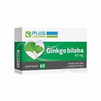 PLUS LEKÁREŇ Ginkgo biloba 60mg 60 kapsúl