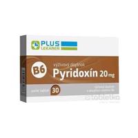 PLUS LEKÁREŇ Pyridoxín 20 mg (vitamín B6) 30 tabliet