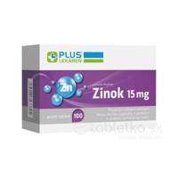 PLUS LEKÁREŇ Zinok 15mg 100 tabliet