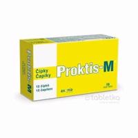 PROKTIS-M rektálne čapíky na hojenie rán s obsahom kyseliny hyalurónovej 1x10 ks