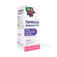Sambucus Immuno Kids sirup s malinovou príchuťou 120ml