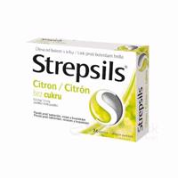 Strepsils Citrón bez cukru 24 pastiliek