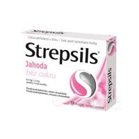 Strepsils Jahoda bez cukru 24 pastiliek